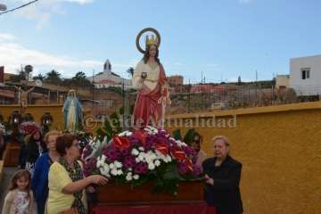 Misa y procesión religiosa en Caserones Bajos y Cendro (Foto TA)